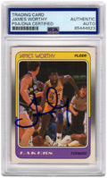 James Worthy Signed Los Angeles Lakers 1988-89 Fleer Basketball Card #70 - (PSA Encapsulated) - WORCAR201 - James Worthy Signed Los Angeles Lakers 1988-89 Fleer Basketball Card #70 - (PSA Encapsulated) product image