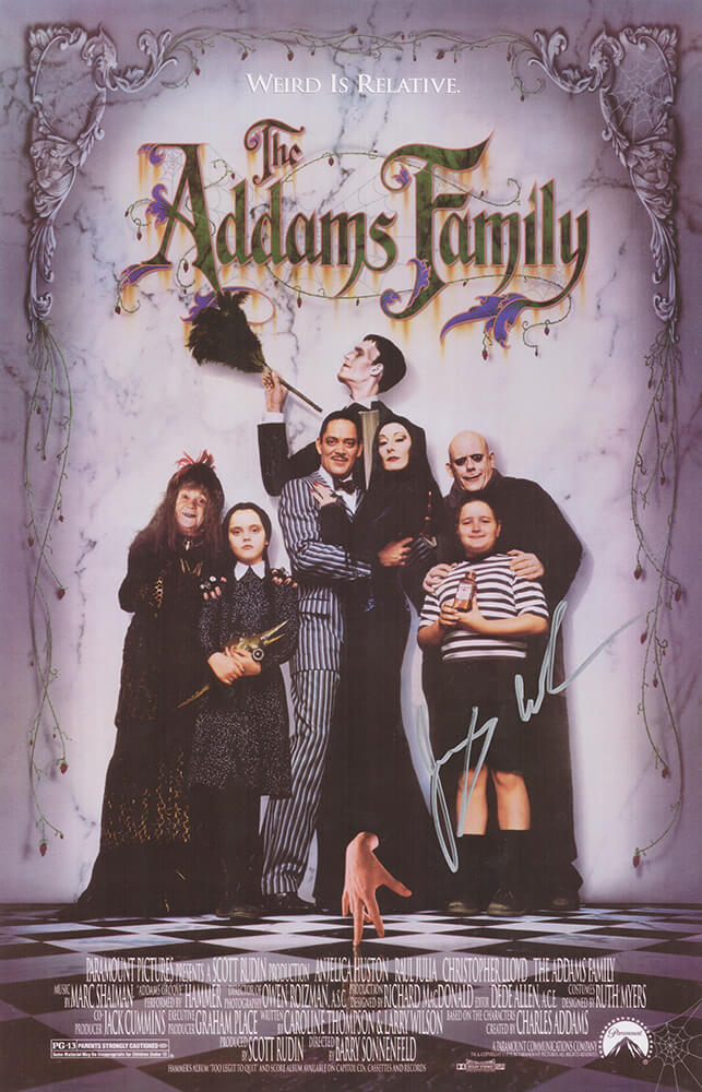 Jimmy Workman Signed The Addams Family 11x17 Movie Poster (In Silver) - WORPST502 - Jimmy Workman Signed The Addams Family 11x17 Movie Poster (In Silver) product image