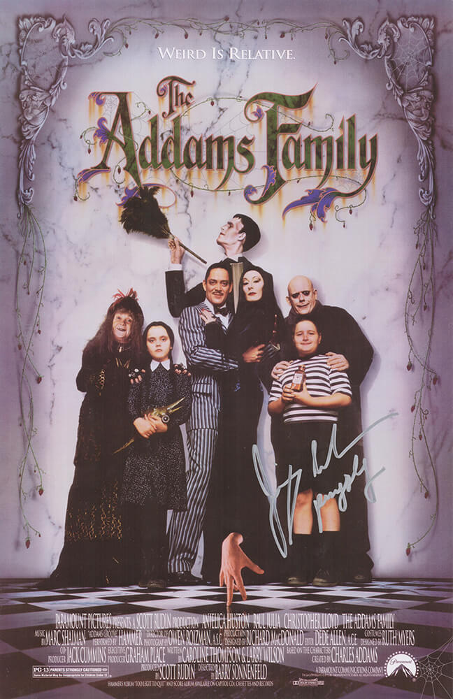 Jimmy Workman Signed The Addams Family 11x17 Movie Poster w/Pugsley - WORPST503 - Jimmy Workman Signed The Addams Family 11x17 Movie Poster w/Pugsley product image