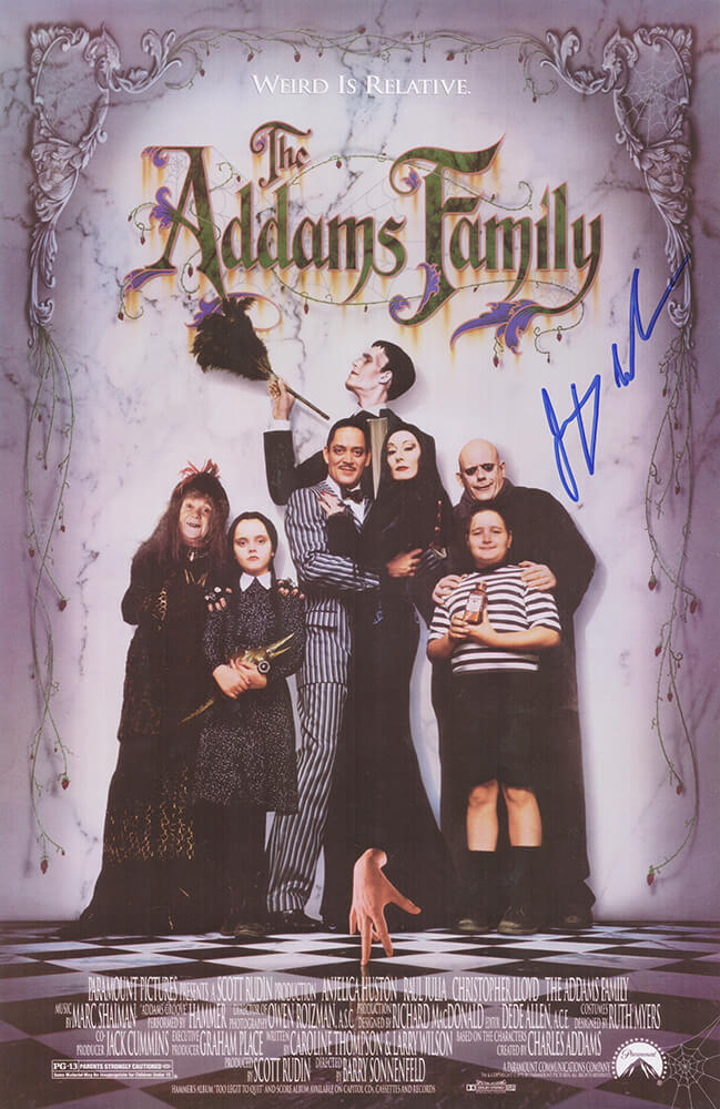 Jimmy Workman Signed The Addams Family 11x17 Movie Poster (In Blue) - WORPST504 - Jimmy Workman Signed The Addams Family 11x17 Movie Poster (In Blue) product image