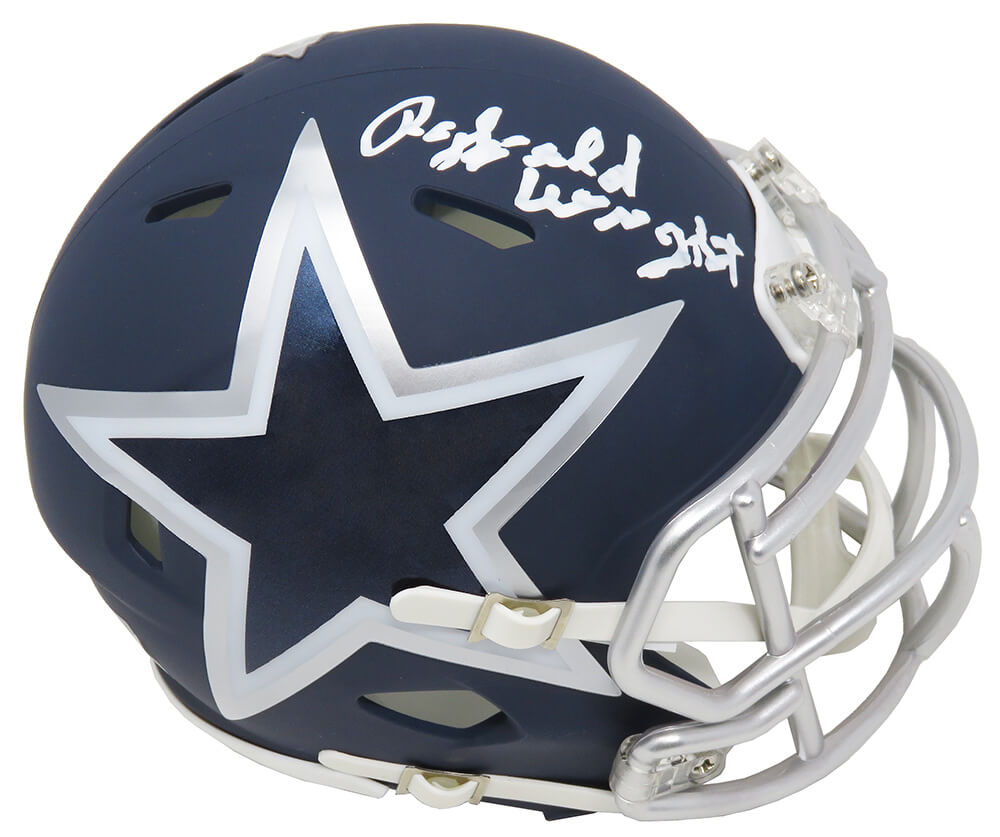 Rayfield Wright Signed Dallas Cowboys AMP Alternate Series Riddell Speed Mini Helmet - WRIMIN302 - Rayfield Wright Signed Dallas Cowboys AMP Alternate Series Riddell Speed Mini Helmet product image