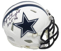 Rayfield Wright Signed Dallas Cowboys Flat White Matte  Riddell Speed Mini Helmet w/HOF'06 - WRIMIN304 - Rayfield Wright Signed Dallas Cowboys Flat White Matte Riddell Speed Mini Helmet w/HOF'06 product image