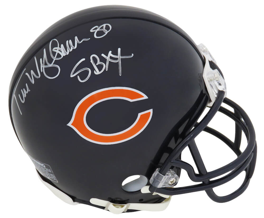 Tim Wrightman Signed Chicago Bears Riddell Mini Helmet w/SB XX - WRIMIN320 - Tim Wrightman Signed Chicago Bears Riddell Mini Helmet w/SB XX product image