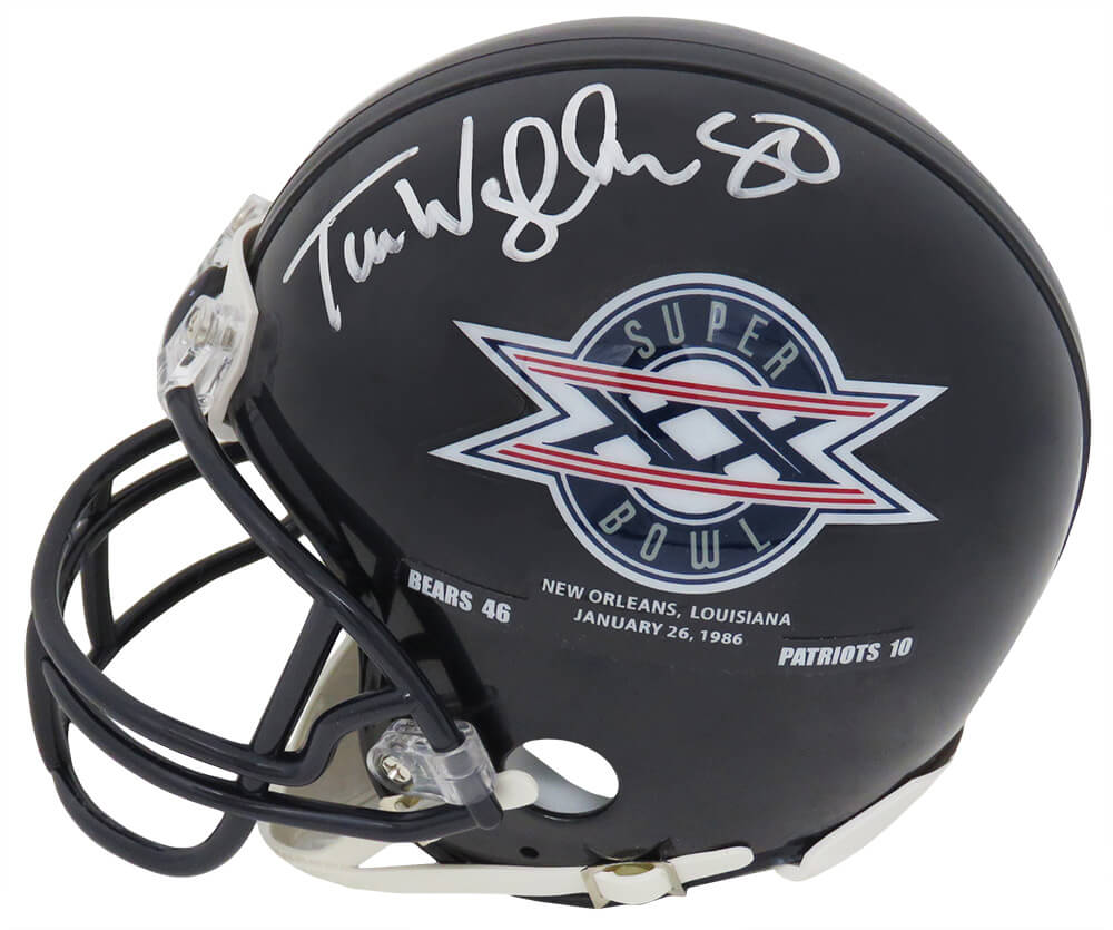 Tim Wrightman Signed Chicago Bears Super Bowl XX Champs Logo Riddell Mini Helmet - WRIMIN321 - Tim Wrightman Signed Chicago Bears Super Bowl XX Champs Logo Riddell Mini Helmet product image