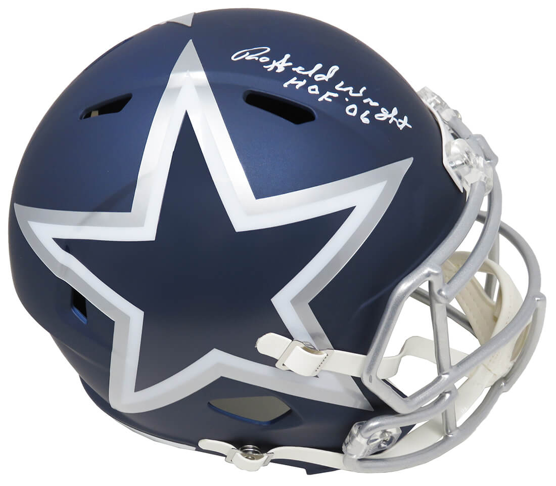 Rayfield Wright Signed Dallas Cowboys AMP Alternate Series Riddell Full Size Speed Replica Helmet w/HOF'06 - WRIREP301 - Rayfield Wright Signed Dallas Cowboys AMP Alternate Series Riddell Full Size Speed Replica Helmet w/HOF'06 product image