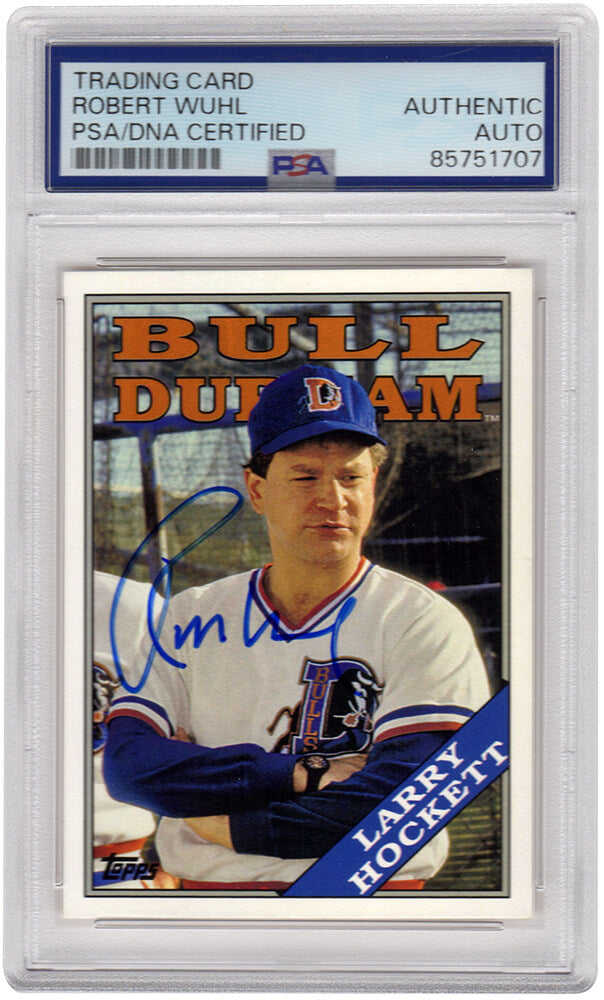 Robert Wuhl Signed Bull Durham 2016 Topps Archives  Larry Hockett Trading Card #BD-LH - (PSA Encapsulated) - WUHCAR502 - Robert Wuhl Signed Bull Durham 2016 Topps Archives Larry Hockett Trading Card #BD-LH - (PSA Encapsulated) product image