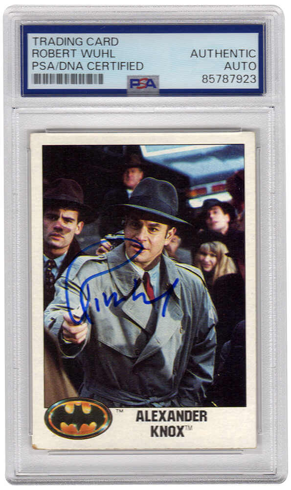 Robert Wuhl Signed 1989 Topps Batman Alexander Knox Trading Card #7 - (PSA Encapsulated) - WUHCAR504 - Robert Wuhl Signed 1989 Topps Batman Alexander Knox Trading Card #7 - (PSA Encapsulated) product image