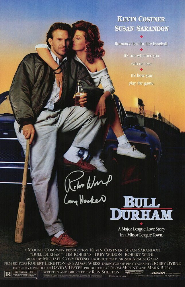 Robert Wuhl Signed Bull Durham 11x17 Movie Poster w/Larry Hockett - WUHPST501 - Robert Wuhl Signed Bull Durham 11x17 Movie Poster w/Larry Hockett product image