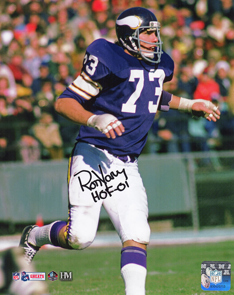 Ron Yary Signed Minnesota Vikings Action 8x10 Photo w/HOF'01 - YAR08P301 - Ron Yary Signed Minnesota Vikings Action 8x10 Photo w/HOF'01 product image