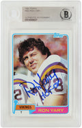 Ron Yary Signed Minnesota Vikings 1981 Topps Football Card #402 w/HOF'01 (Beckett Encapsulated) - YARCAR303 - Ron Yary Signed Minnesota Vikings 1981 Topps Football Card #402 w/HOF'01 (Beckett Encapsulated) product image