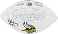 Ron Yary Signed Minnesota Vikings White Logo Football w/HOF'01 - YARFTB302 - Ron Yary Signed Minnesota Vikings White Logo Football w/HOF'01 product image