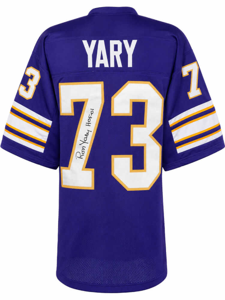 Ron Yary Signed Purple Custom Football Jersey w/HOF'01 - YARJRY304 - Ron Yary Signed Purple Custom Football Jersey w/HOF'01 product image
