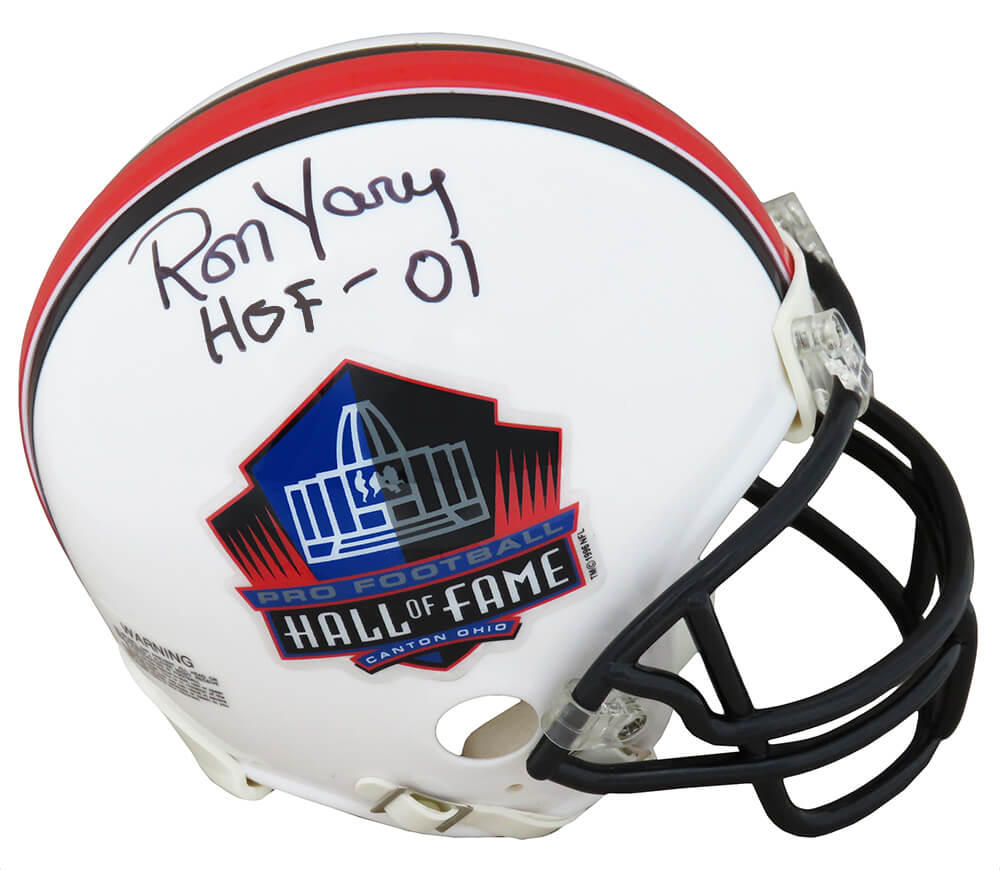 Ron Yary Signed Hall Of Fame Riddell Mini Helmet w/HOF'01 - YARMIN302 - Ron Yary Signed Hall Of Fame Riddell Mini Helmet w/HOF'01 product image