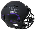 Ron Yary Signed Minnesota Vikings Eclipse Black Matte Riddell Full Size Speed Replica Helmet w/HOF'01 - YARREP301 - Ron Yary Signed Minnesota Vikings Eclipse Black Matte Riddell Full Size Speed Replica Helmet w/HOF'01 product image