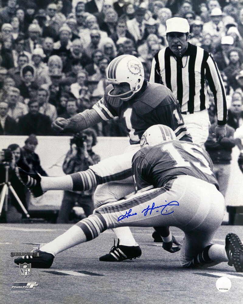 Garo Yepremian Signed Miami Dolphins Super Bowl VIII B&W Field Goal 16x20 Photo - YEP16P301TW - Garo Yepremian Signed Miami Dolphins Super Bowl VIII B&W Field Goal 16x20 Photo product image
