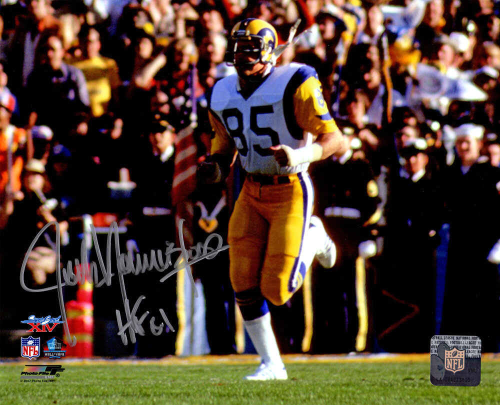 Jack Youngblood Signed Rams Super Bowl XIV 8x10 Photo w/HF'01 - YOU08P301 - Jack Youngblood Signed Rams Super Bowl XIV 8x10 Photo w/HF'01 product image