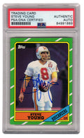 Steve Young Signed Tampa Bay Buccaneers 1986 Topps Rookie Football Card #374 - (PSA Encapsulated) - YOUCAR311 - Steve Young Signed Tampa Bay Buccaneers 1986 Topps Rookie Football Card #374 - (PSA Encapsulated) product image