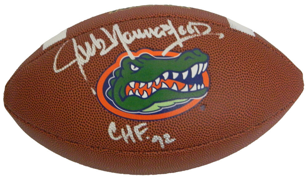 Jack Youngblood Signed Florida Gators Wilson NCAA Logo Football w/CHF'92 - YOUFTB303 - Jack Youngblood Signed Florida Gators Wilson NCAA Logo Football w/CHF'92 product image