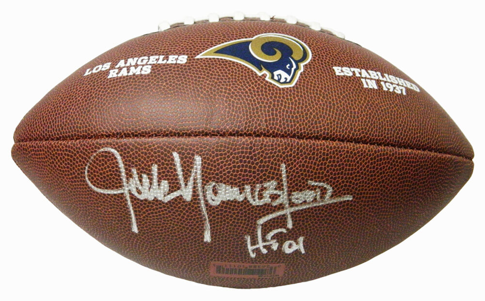 Jack Youngblood Signed Rams Logo Wilson Football w/HF'01 - YOUFTB307 - Jack Youngblood Signed Rams Logo Wilson Football w/HF'01 product image