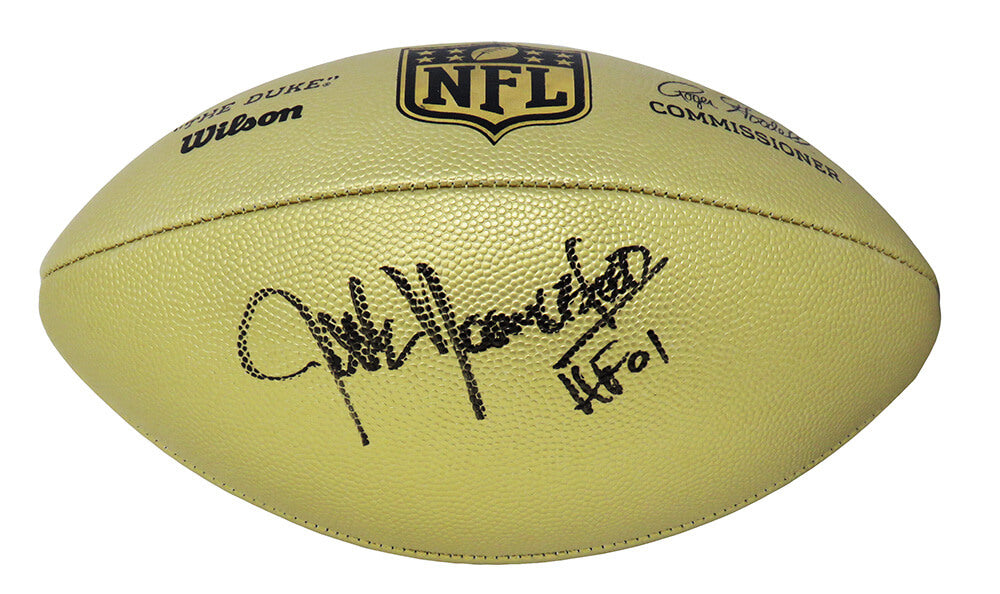 Jack Youngblood Signed Wilson Duke Gold Metallic NFL Full Size Replica Football w/HF'01 - YOUFTB311 - Jack Youngblood Signed Wilson Duke Gold Metallic NFL Full Size Replica Football w/HF'01 product image
