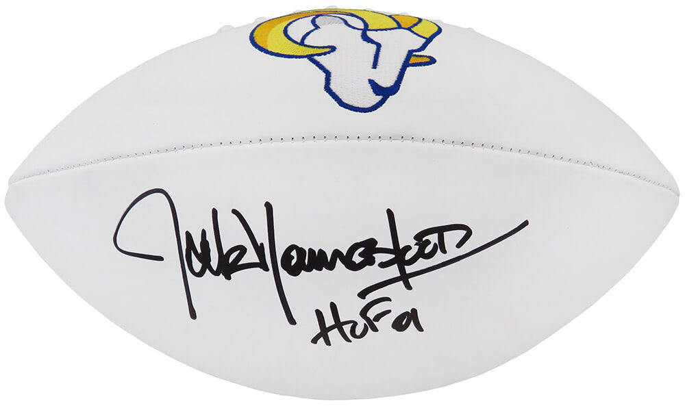 Jack Youngblood Signed Los Angeles Rams Wilson White Logo Football w/HF'01 - YOUFTB312 - Jack Youngblood Signed Los Angeles Rams Wilson White Logo Football w/HF'01 product image