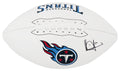 Vince Young Signed Tennessee Titans Logo Franklin White Football - YOUFTB322 - Vince Young Signed Tennessee Titans Logo Franklin White Football product image