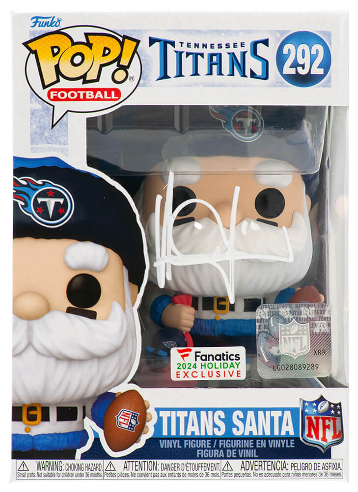 Vince Young Signed Tennessee Titans SANTA Funko Pop Doll #292 - YOUFUN301 - Vince Young Signed Tennessee Titans SANTA Funko Pop Doll #292 product image