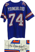 Jack Youngblood Signed Blue Custom Football Jersey w/CHF'92 - YOUJRY304 - Jack Youngblood Signed Blue Custom Football Jersey w/CHF'92 product image