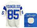 Jack Youngblood Signed White Throwback Custom Rookie Football Jersey w/HOF'01 - YOUJRY306 - Jack Youngblood Signed White Throwback Custom Rookie Football Jersey w/HOF'01 product image