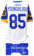 Jack Youngblood Signed White & Blue Throwback Custom Football Jersey w/HF'01 - YOUJRY307 - Jack Youngblood Signed White & Blue Throwback Custom Football Jersey w/HF'01 product image