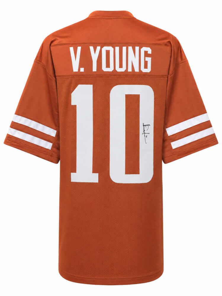 Vince Young Signed Brown Custom College Football Jersey - YOUJRY314 - Vince Young Signed Brown Custom College Football Jersey product image