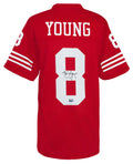 Steve Young Signed Red T/B Custom Football Jersey - YOUJRY323 - Steve Young Signed Red T/B Custom Football Jersey product image