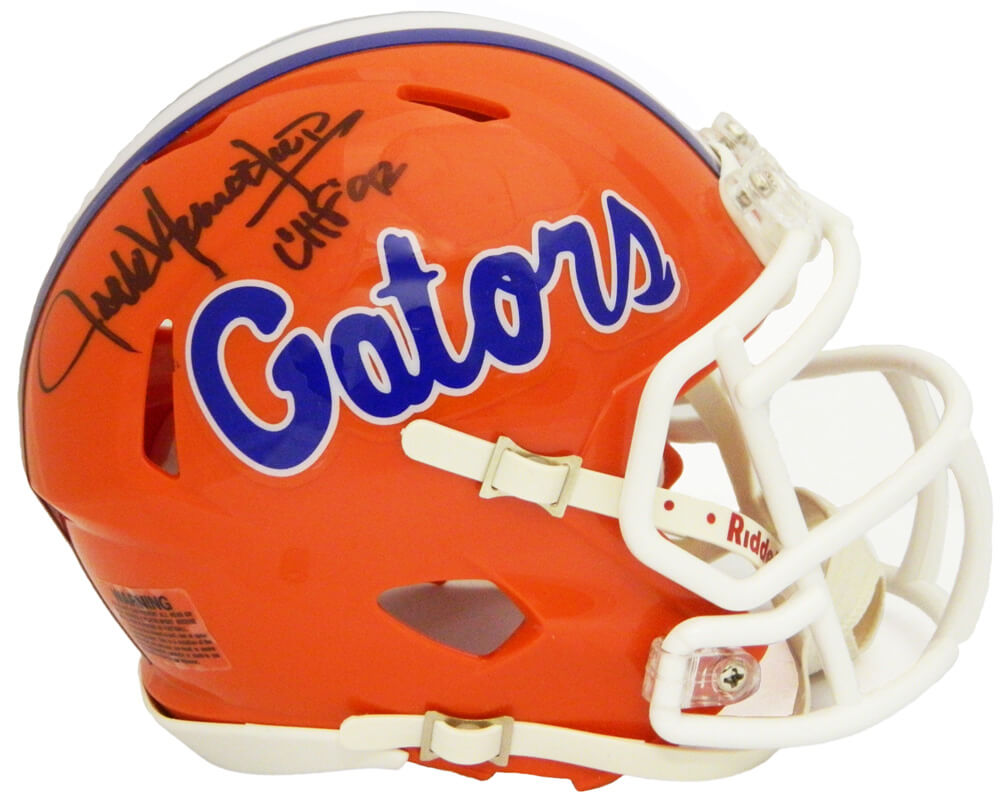 Jack Youngblood Signed Florida Gators Orange Riddell Speed Mini Helmet w/CHF'92 - YOUMIN302 - Jack Youngblood Signed Florida Gators Orange Riddell Speed Mini Helmet w/CHF'92 product image
