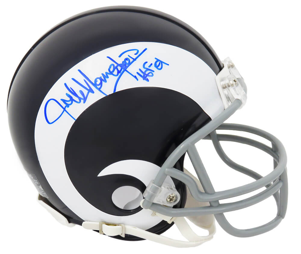Jack Youngblood Signed Los Angeles Rams White Throwback Riddell Mini Helmet w/HF'01 - YOUMIN312 - Jack Youngblood Signed Los Angeles Rams White Throwback Riddell Mini Helmet w/HF'01 product image