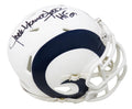 Jack Youngblood Signed Los Angeles Rams Flat White Matte Riddell Speed Mini Helmet w/HF'01 - YOUMIN316 - Jack Youngblood Signed Los Angeles Rams Flat White Matte Riddell Speed Mini Helmet w/HF'01 product image