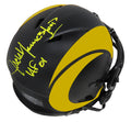 Jack Youngblood Signed Los Angeles Rams Eclipse Black Matte Riddell Speed Mini Helmet w/HF'01 - YOUMIN318 - Jack Youngblood Signed Los Angeles Rams Eclipse Black Matte Riddell Speed Mini Helmet w/HF'01 product image