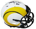 Jack Youngblood Signed Los Angeles Rams Lunar Eclipse White Matte Riddell Speed Mini Helmet w/HF'01 - YOUMIN321 - Jack Youngblood Signed Los Angeles Rams Lunar Eclipse White Matte Riddell Speed Mini Helmet w/HF'01 product image