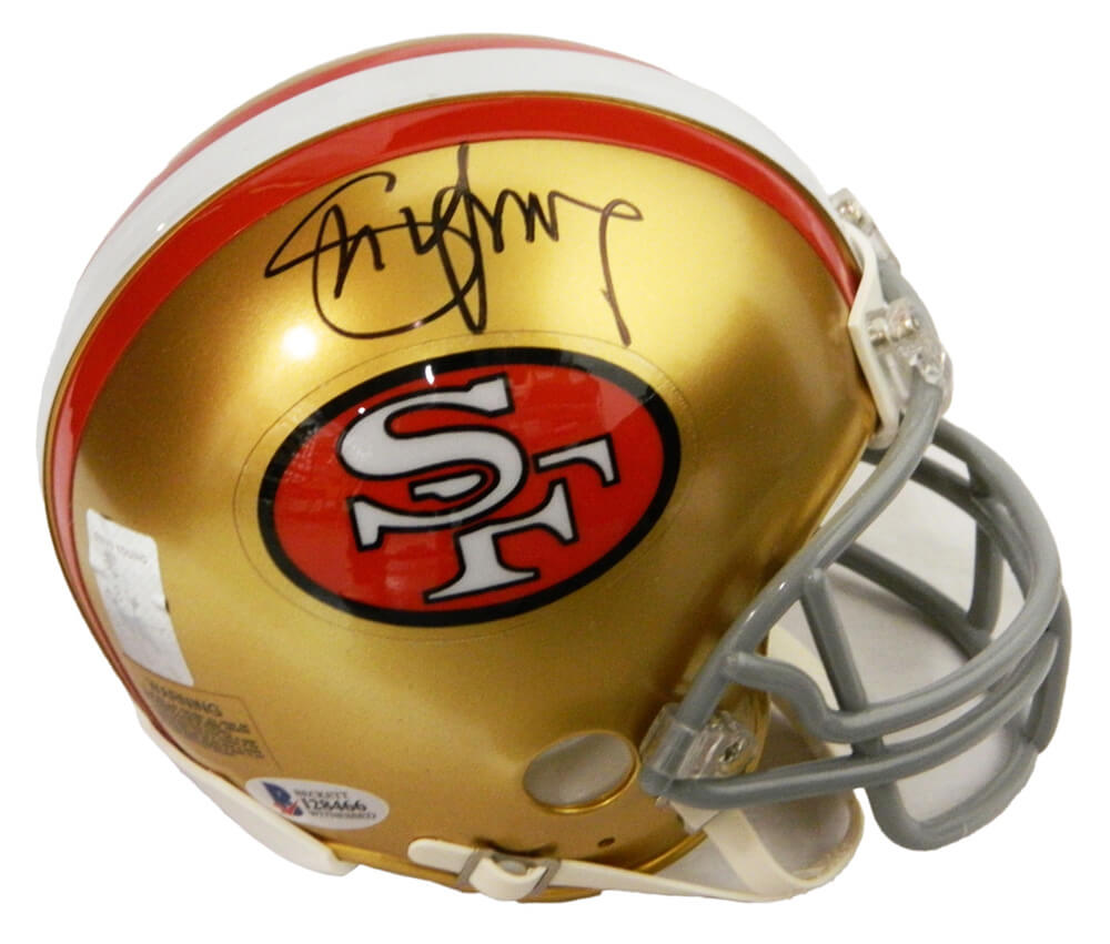 Steve Young Signed 49ers Riddell Mini Helmet - YOUMIN330 - Steve Young Signed 49ers Riddell Mini Helmet product image