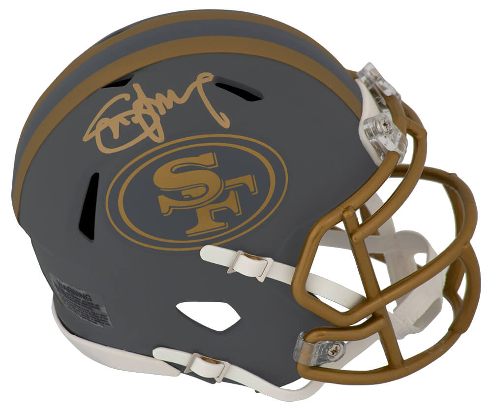 Steve Young Signed San Francisco 49ers SLATE Riddell Speed Mini Helmet - YOUMIN332 - Steve Young Signed San Francisco 49ers SLATE Riddell Speed Mini Helmet product image