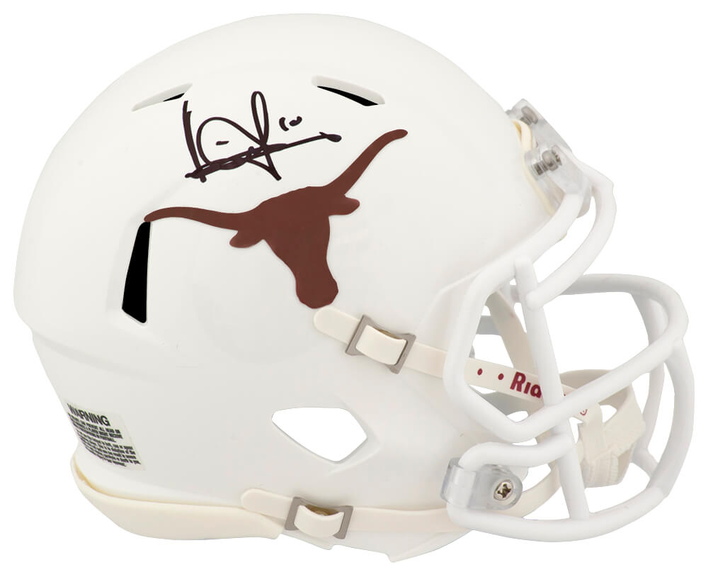 Vince Young Signed Texas Longhorns Riddell Speed Mini Helmet - YOUMIN342 - Vince Young Signed Texas Longhorns Riddell Speed Mini Helmet product image