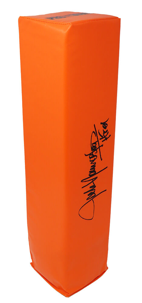 Jack Youngblood Signed Orange Endzone Pylon w/HOF'01 - YOUPYL300 - Jack Youngblood Signed Orange Endzone Pylon w/HOF'01 product image