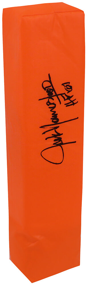 Jack Youngblood Signed Champro Orange Endzone Pylon w/HF'01 - YOUPYL301 - Jack Youngblood Signed Champro Orange Endzone Pylon w/HF'01 product image