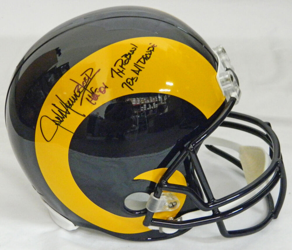 Jack Youngblood Signed LA Rams T/B Riddell Full-Size Replica Helmet w/HOF'01, 7x Pro Bowl, 70's All Decade - YOUREP305 - Jack Youngblood Signed LA Rams T/B Riddell Full-Size Replica Helmet w/HOF'01, 7x Pro Bowl, 70's All Decade product image