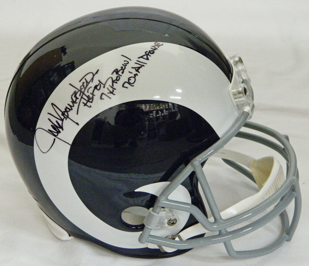 Jack Youngblood Signed LA Rams White T/B Riddell Full-Size Replica Helmet w/HOF'01, 7x Pro Bowl, 70's All Decade - YOUREP306 - Jack Youngblood Signed LA Rams White T/B Riddell Full-Size Replica Helmet w/HOF'01, 7x Pro Bowl, 70's All Decade product image