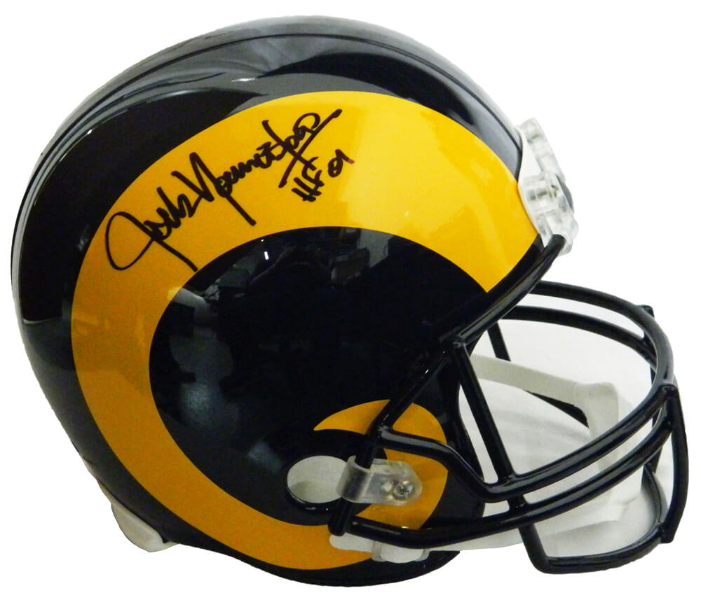 Jack Youngblood Signed LA Rams Throwback Riddell Full-Size Replica Helmet w/HF'01 - YOUREP307 - Jack Youngblood Signed LA Rams Throwback Riddell Full-Size Replica Helmet w/HF'01 product image