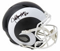 Jack Youngblood Signed Los Angeles Rams Flat Black Matte Riddell Full Size Replica Helmet w/HF'01 - YOUREP311 - Jack Youngblood Signed Los Angeles Rams Flat Black Matte Riddell Full Size Replica Helmet w/HF'01 product image