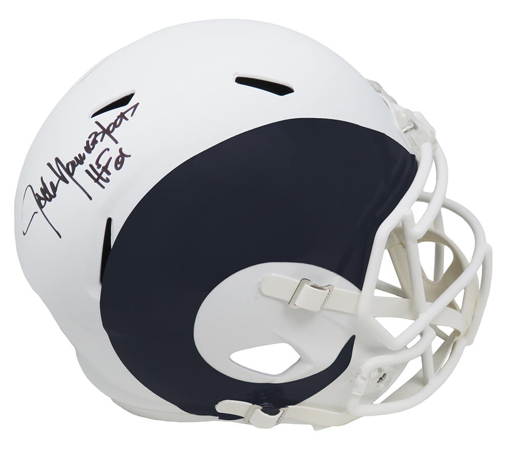Jack Youngblood Signed Los Angeles Rams AMP Alternate Series Riddell Full Size Speed Replica Helmet w/HF'01 - YOUREP314 - Jack Youngblood Signed Los Angeles Rams AMP Alternate Series Riddell Full Size Speed Replica Helmet w/HF'01 product image