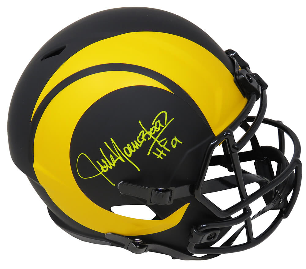 Jack Youngblood Signed Los Angeles Rams Eclipse Black Riddell Full Size Speed Replica Helmet w/HF'01 - YOUREP318 - Jack Youngblood Signed Los Angeles Rams Eclipse Black Riddell Full Size Speed Replica Helmet w/HF'01 product image