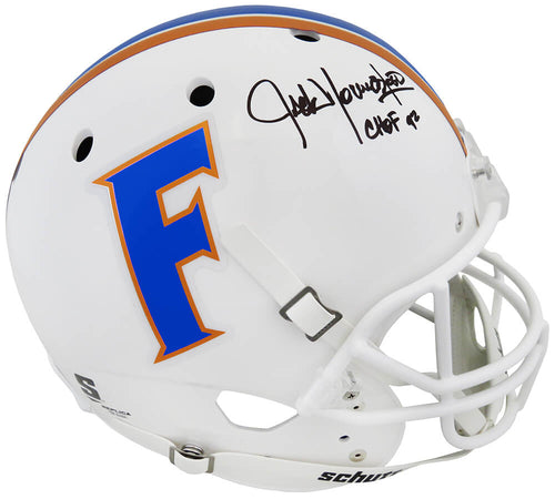 Jack Youngblood Signed Florida Gators White Schutt Full Size Replica Helmet w/CHF'92 - YOUREP321 - Jack Youngblood Signed Florida Gators White Schutt Full Size Replica Helmet w/CHF'92 product image