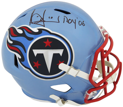 Vince Young Signed Tennessee Titans FLASH Riddell Full Size Speed Replica Helmet w/ROY'06 - YOUREP362 - Vince Young Signed Tennessee Titans FLASH Riddell Full Size Speed Replica Helmet w/ROY'06 product image